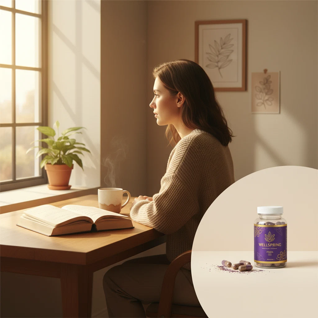 Anonyme Person an einem hellen Schreibtisch mit Notizbuch und Kaffeetasse - Pinehurst Nutrition Team